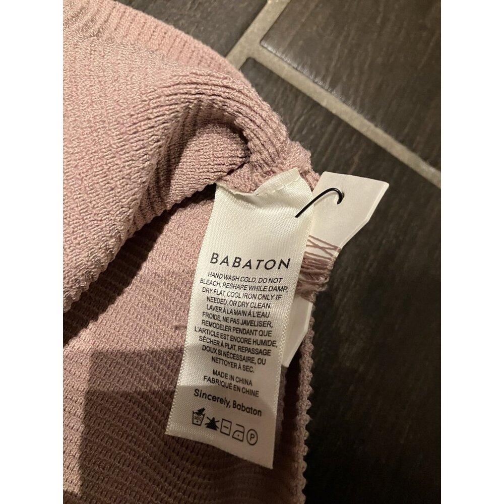 NWT Aritzia Babaton Sculpt Knit Criss Cross Mini Dress Womens Size Large - Picture 4 of 5
